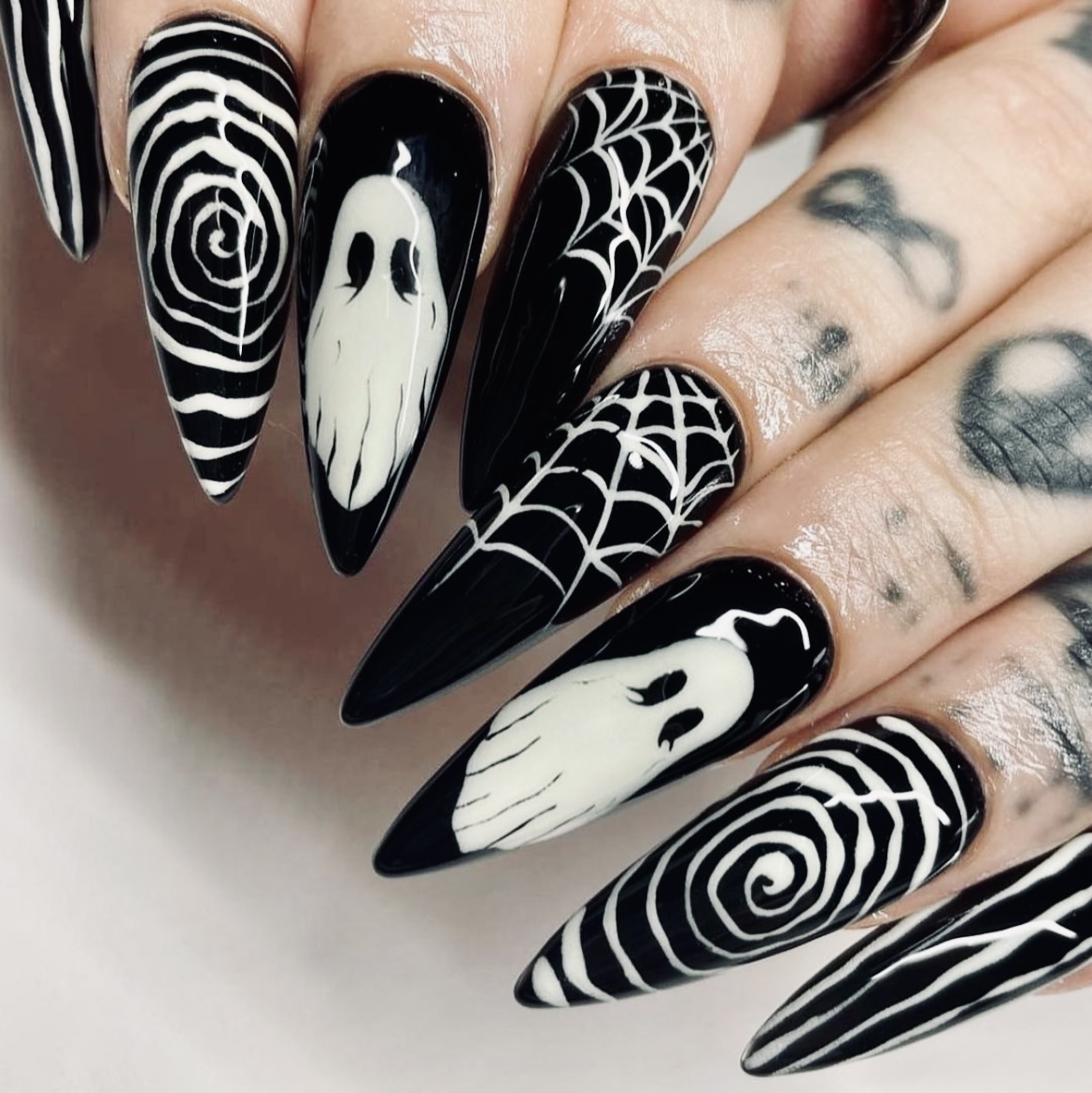 Long Halloween Nail Art