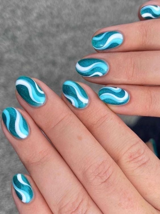 Turquoise Nail Designs