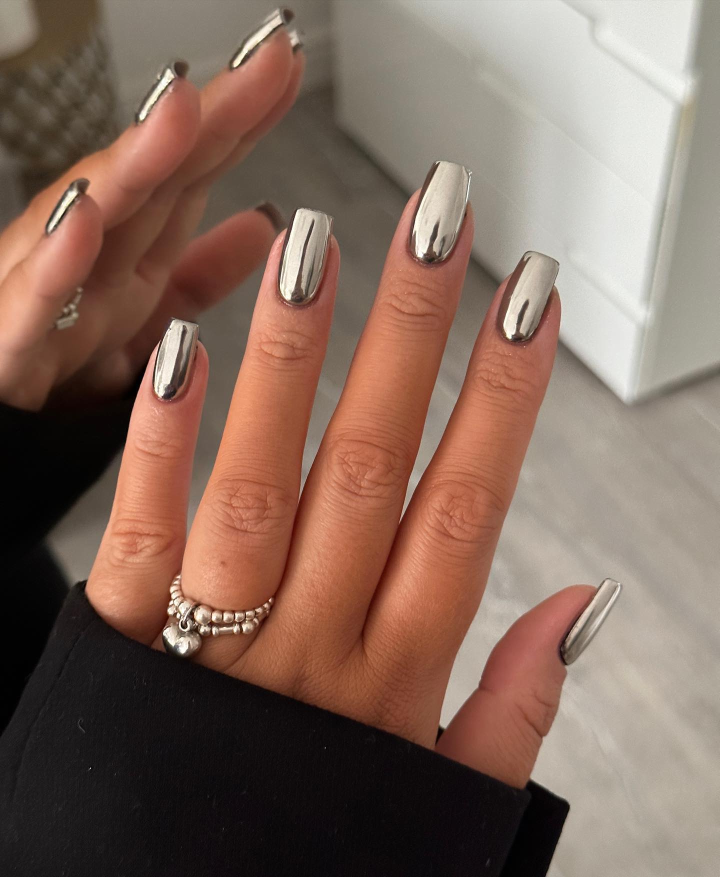 Silver Nail Designs